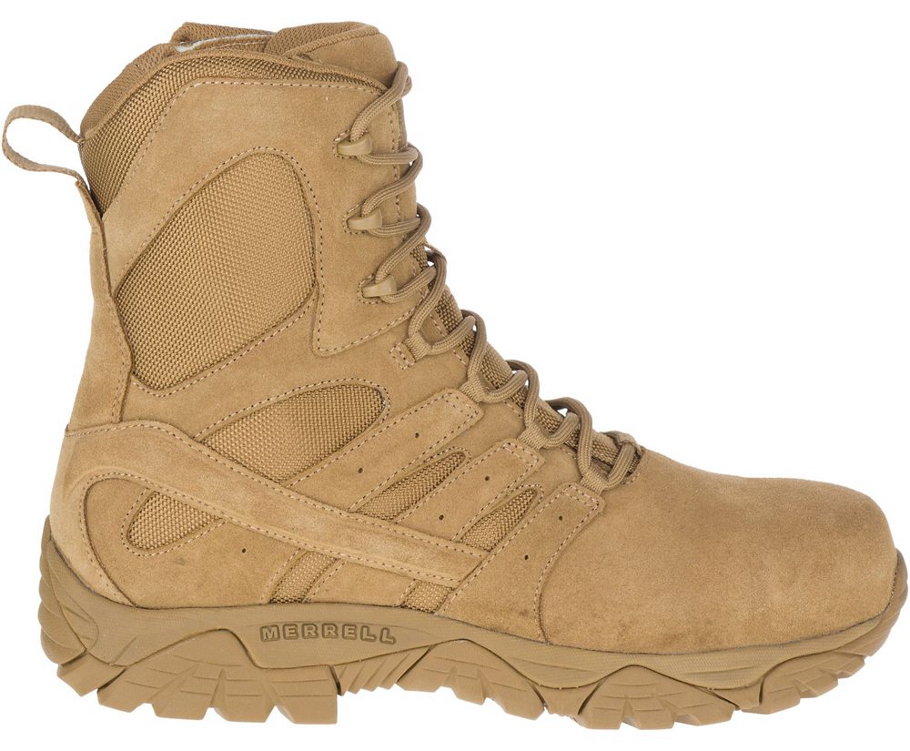 Merrell Støvler Herre - Moab 2 8\" Defense Zip Comp Toe - Khaki - IPC056749